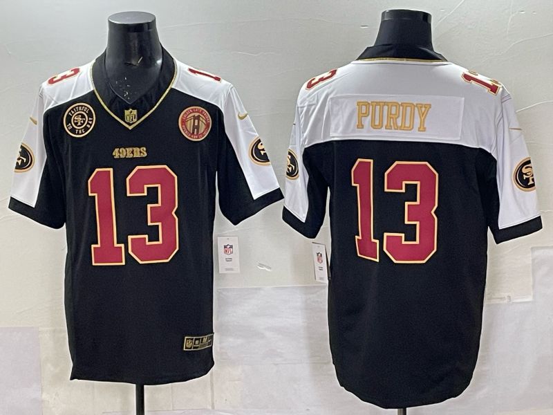 Men 2025 Nike San Francisco 49ers #13 Purdy Black Limited NFL Jersey style 0072->san francisco 49ers->NFL Jersey